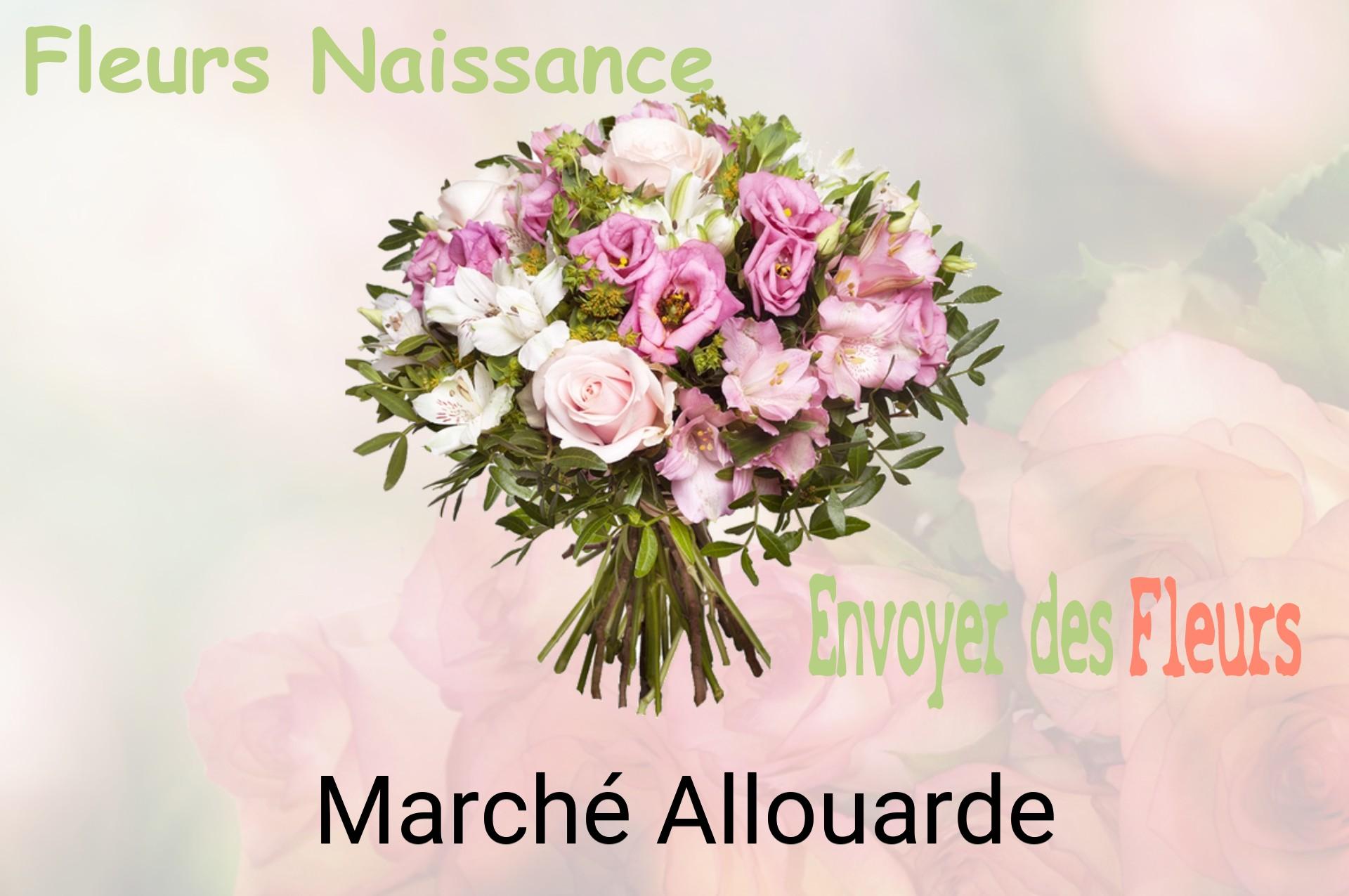 Bouquet de fleurs de naissance livré à Marché-Allouarde